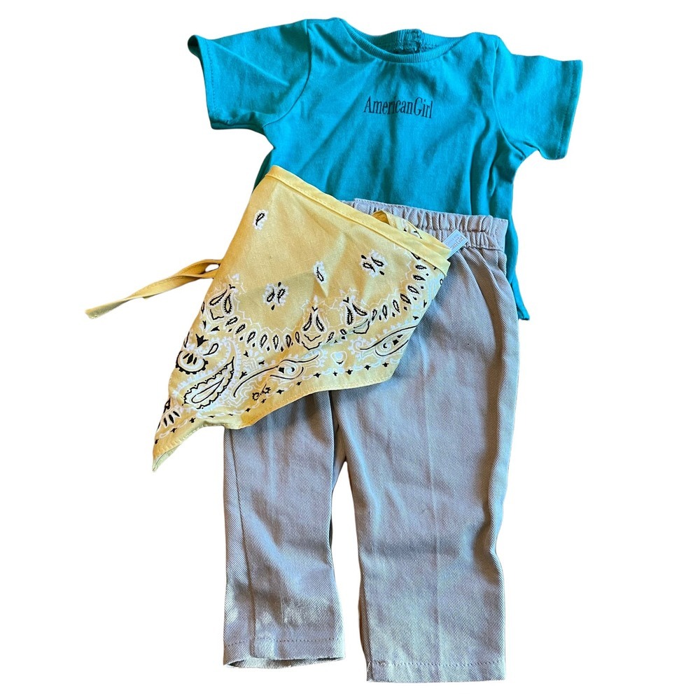 American Girl Short Sleeve T-Shirt Elastic Waist Pants Outfit Set Lot of 3